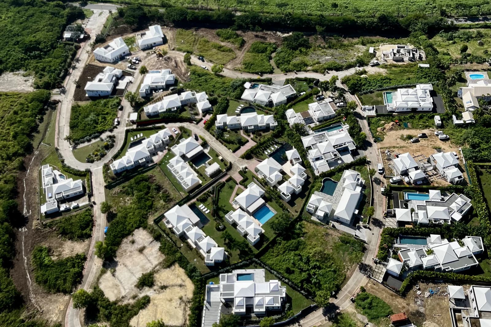 Villas Belles Rives — vue aérienne